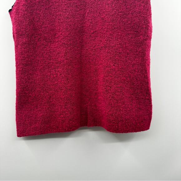 Vintage Sigrid Olsen Sport Burgundy Red Sleeveless Knit Top Size S - Picture 3 of 7
